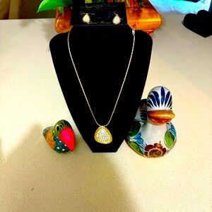 Park Lane Boca necklace and earring set NWT